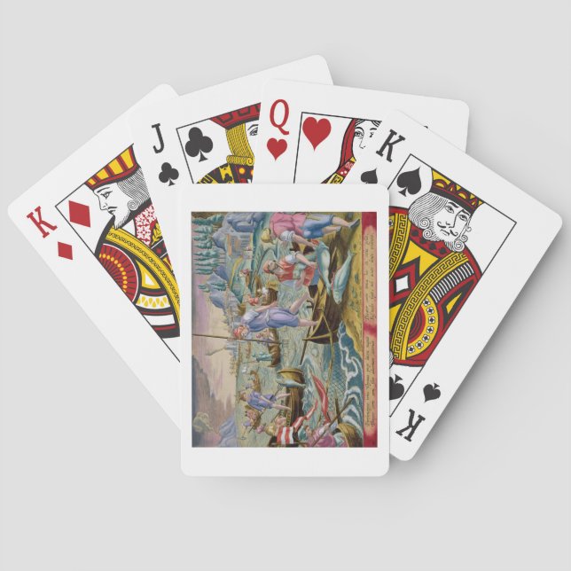 Fishing with Nets and Tridents in the Bay of Naple Poker Cards (Back)