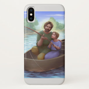 Fishing with Saint Joseph iPhone X Case