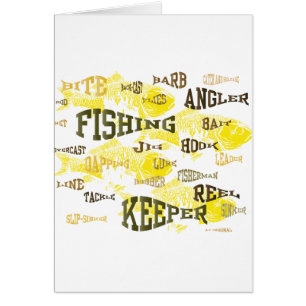 fishing words cards