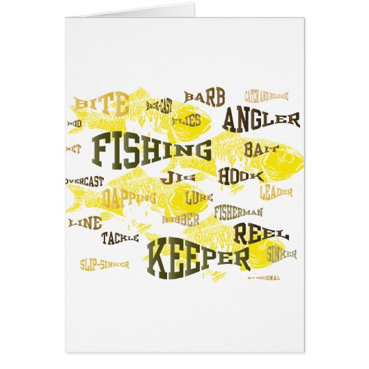 fishing words cards (Front)