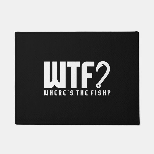 Fishing - wtf where's the fish doormat (Front)