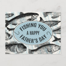 Printable Father's Day Card Funny, Punny Card For Dad, Fishing Card For Dad, Happy Fathers Day - View #2