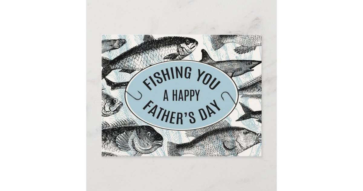 Fishing You A Happy Father's Day Postcard