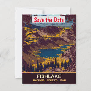 Fishlake National Forest Utah Wedding Invitation