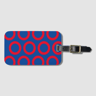 Fishman Donut Phish Design Luggage Tag 