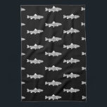 Fishmonger Kitchen Tea Towel | Seafood<br><div class="desc">Bring classic culinary charm to your kitchen with this beautifully illustrated Fishmonger & Seafood Cuts Tea Towel. This design showcases vintage-style fish illustrations, butcher-style cuts, seafood elements, and caviar accents—perfect for anyone who loves cooking, seafood, or rustic kitchen décor. Ideal for: Fishmongers & seafood lovers Coastal homes & beach kitchens...</div>