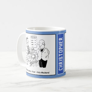 Fishmonger Sells Holy Mackerel to Vicar. Coffee Mug