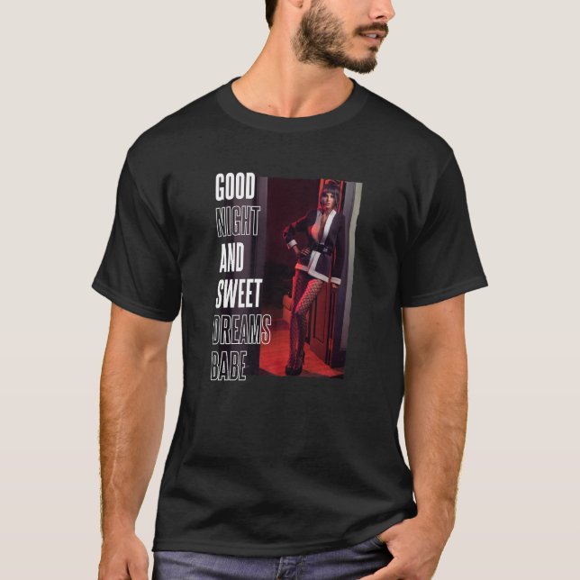 Fishnet Stockings Girl On Nightwear Mens Pajamas P T-Shirt (Front)