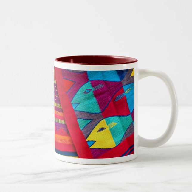 Fishs of the Sea Two-Tone Coffee Mug (Right)