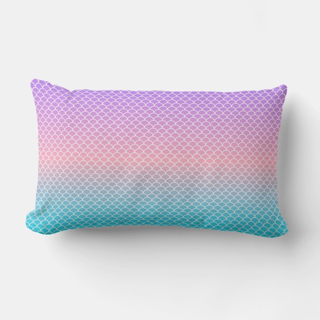 Fishscale Pattern Lumbar Pillow (Front)