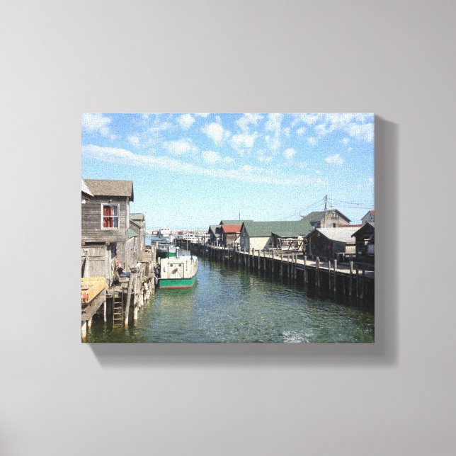 Fishtown, Leland, Michigan Canvas Print (Front)