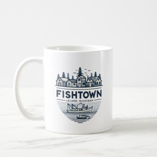 Fishtown Leland Michigan Vacation Coffee Mug