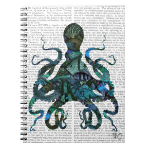 Fishy Blue Octopus Notebook