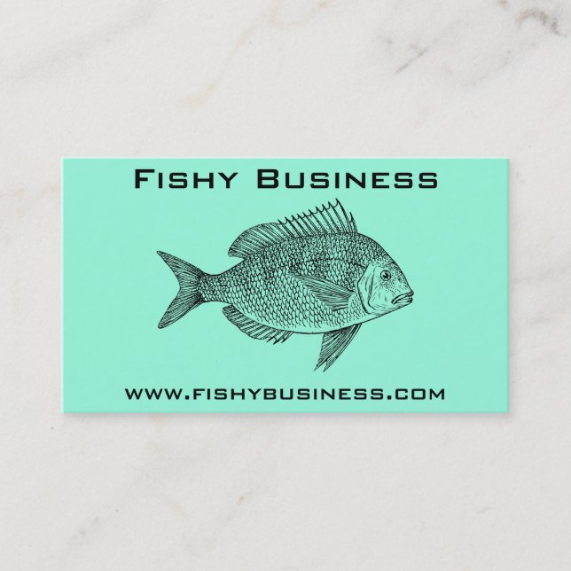 Fishy business corporate trend business card (Front)