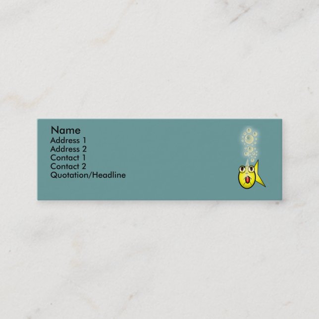Fishy Business Mini Business Card (Front)