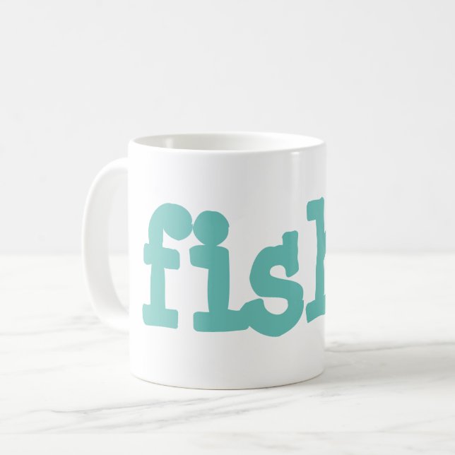 fishy coffee mug (Front Left)