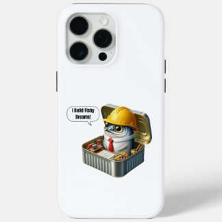 Fishy Engineer Sardine Tiny Workshop Humor iPhone 15 Pro Max Case