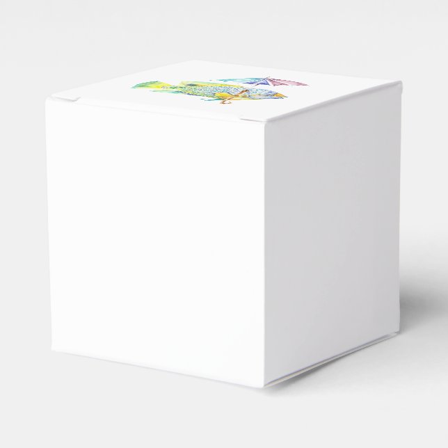 Fishy Fish with Umbrella Favor Boxes (Front Side)