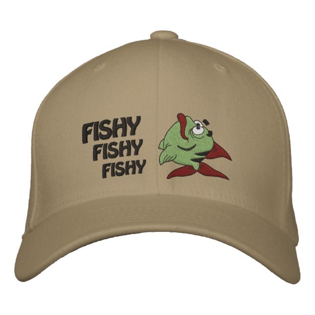 FISHY FISHY FISHY Embroidered Hat (Front)