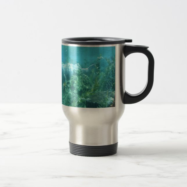 Fishy fishy... underwater image travel mug (Right)