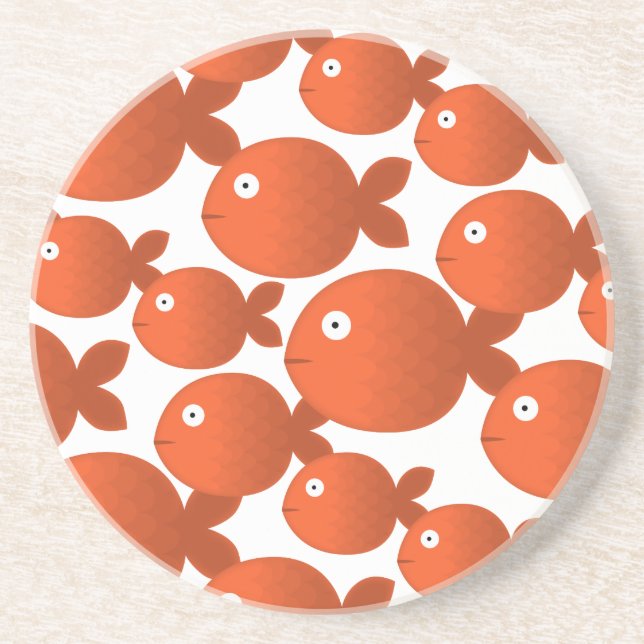 Fishy love drink coaster (Front)