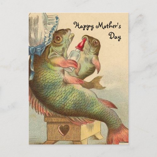 Fishy Mothers Day Postcard