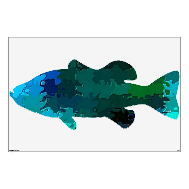 "Fishy to Me" Custom Cut Dynamic Wall Decal (Front)