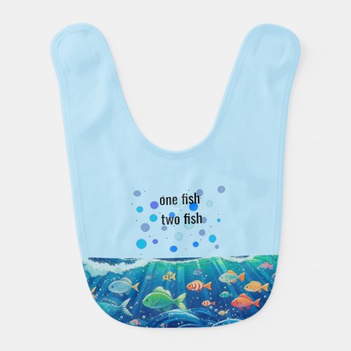 Fishy Under the Water Baby Bib