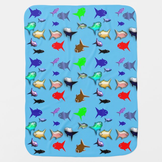 fishy wishys baby blanket (Front)