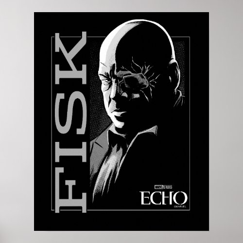 Fisk Silhouette Graphic Poster