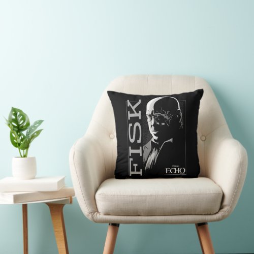 Fisk Silhouette Graphic Throw Pillow