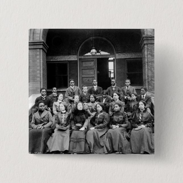 Fisk University Students: 1899 Pinback Button (Front)