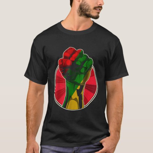 Fist African Black Lives Matter History BLM Protes T_Shirt