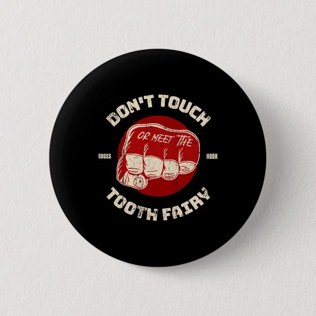 Fist Boxing Kickboxing Free Fighting Mma Martial A Button (Front)