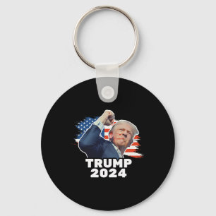 Fist Bump 2024 President Red Keychain