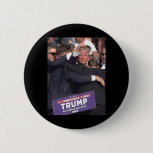 Fist Bump After Being Shot Premium Scoop Button
