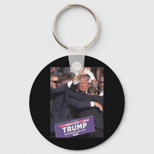 Fist Bump After Being Shot Premium Scoop Keychain
