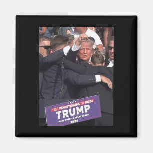 Fist Bump After Being Shot Premium Scoop Magnet