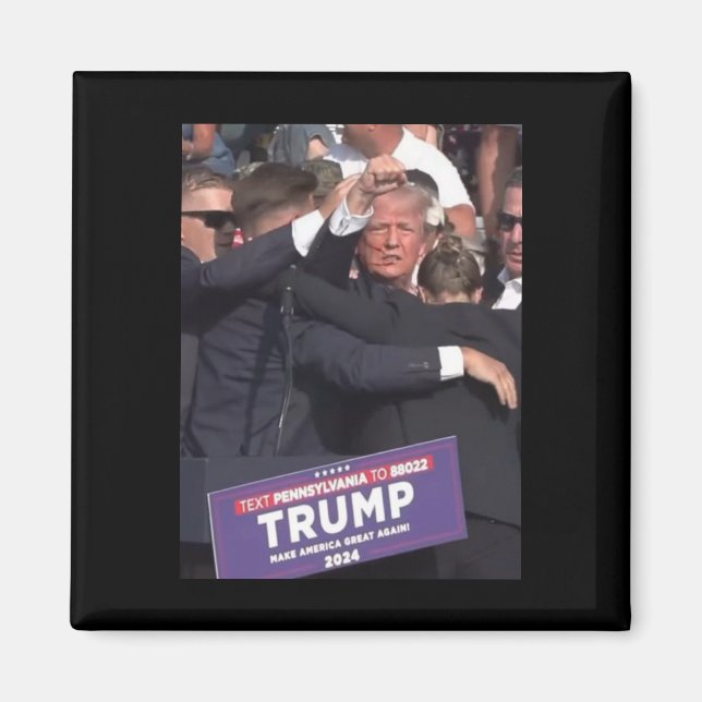 Fist Bump After Being Shot Premium Scoop  Magnet (Front)