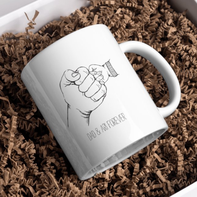 Fist Bump First Father's Day Dad Birthday Gift Coffee Mug (Creator Uploaded)