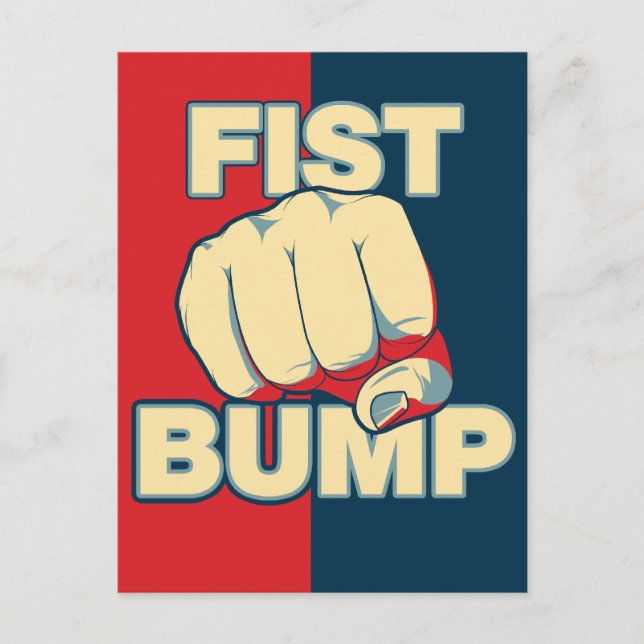 Fist Bump Postcard (Front)