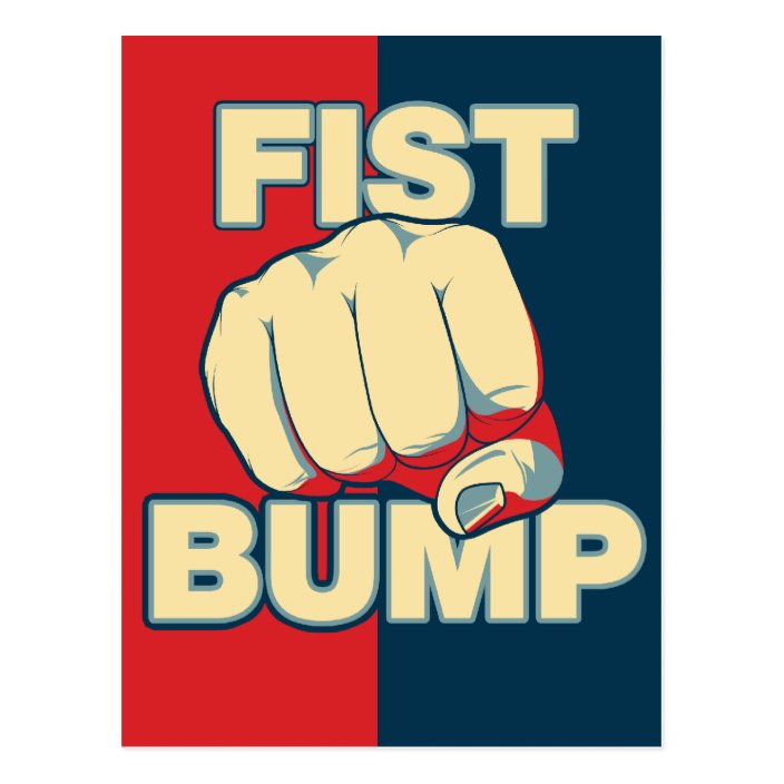 Fist Bump Postcard | Zazzle.com