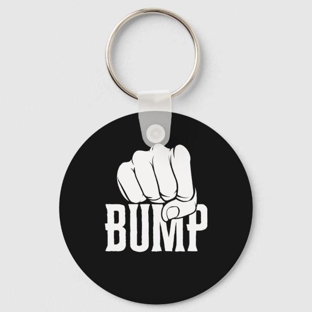 Fist Bump Sticker  Keychain (Front)
