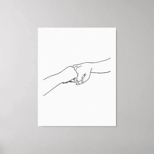 Fist Bumps High_Fives  Jazz Hands Canvas Print