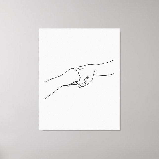 Fist Bumps, High-Fives & Jazz Hands Canvas Print (Front)