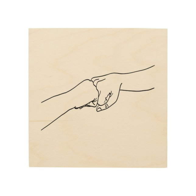 Fist Bumps, High-Fives & Jazz Hands Wood Wall Art (Front)