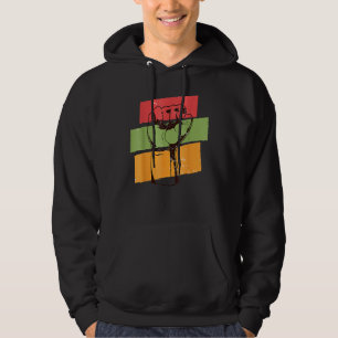 Fist Hand Black History Month Afro African Pride M Hoodie