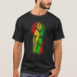 Fist Hand Black History Month Afro African Pride M T-Shirt