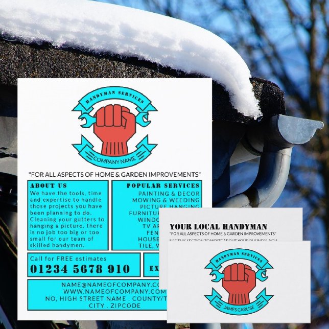 Fist Logo, Handyman Business Card (Creator Uploaded)