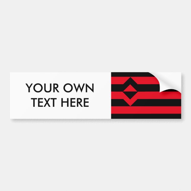 FIST PRIDE FLAG BUMPER STICKER (Front)